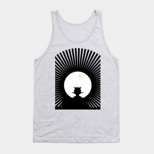 Cat at midnight Tank Top